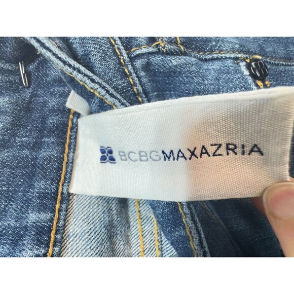 BCBG Max Azria Womens Skinny Jeans Size 28 Blue Denim Medium Wash Casual Pockets - Picture 2 of 14